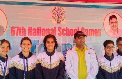 67वीं राष्ट्रीय स्कूली लॉन टेनिस स्पर्धा में राजस्थान ने जीता स्वर्ण पदक