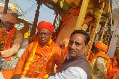 Grand welcome given to saints returning from Ayodhya