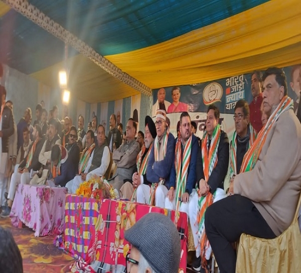 कानपुर में चुनावी बिगुल फूंकते हुए कांग्रेस प्रदेश अध्यक्ष अजय राय ने भाजपा पर साधा निशाना