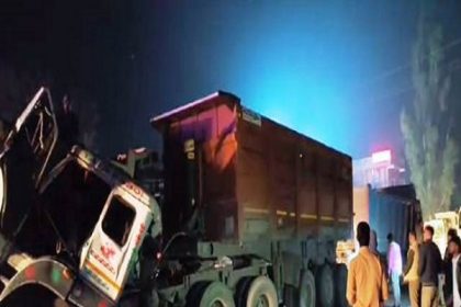 कानपुर ट्रक व डम्पर में हुई टक्कर से चालक की मौत