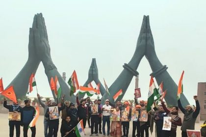 नमो घाट पर नमामि गंगे ने किया भगवान राम का अभिनंदन