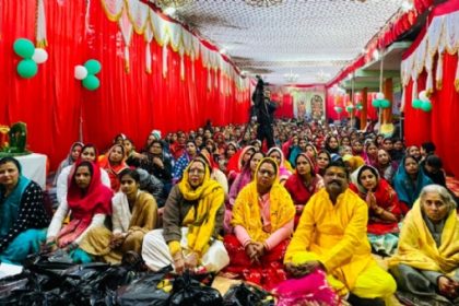 श्रीराम कथा के सातवें दिन भक्तों ने प्रभु राम-भरत मिलाप की कथा का रसपान किया