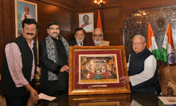 श्रीरामचंद्रजी मंदिर में होने वाले अयोध्या राम जन्मोत्सव के लिये राज्यपाल को निमंत्रण