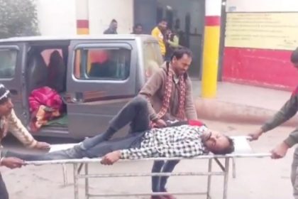 सिलेंडर फटने से दो लोग घायल, मेडिकल कॉलेज रेफर