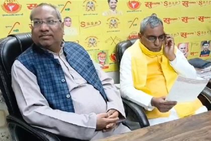 सुभासपा अध्यक्ष ओम प्रकाश राजभर से मिले निषाद पार्टी अध्यक्ष संजय निषाद