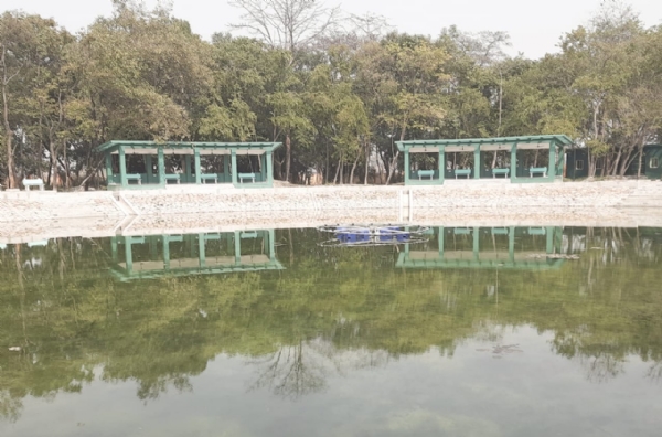 कुशीनगर के बौद्ध विपश्यना पार्क निर्माण की गति धीमी
