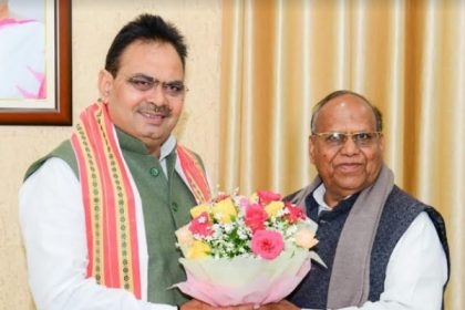 नव निर्वाचित राज्यसभा सदस्य चुन्नीलाल गरासिया ने मुख्यमंत्री भजनलाल से की मुलाकात