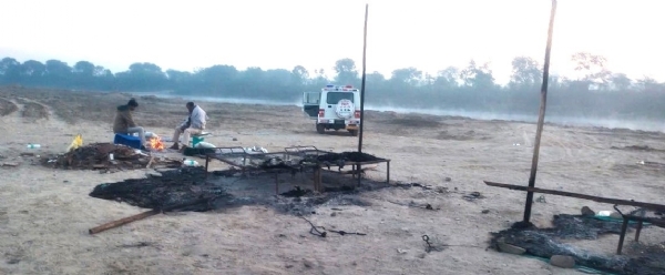 पंडेर में बजरी माफियाओं के हौसले बुलंद, पुलिस की अस्थाई चौकी को लगाई आग