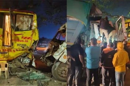 पुणे में निजी बस और डंपर की टक्कर में 8 घायल