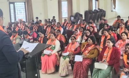 शक्ति वंदन अभियान कार्यशाला में क्षेत्रीय अध्यक्ष:फोटो बच्चा गुप्ता
