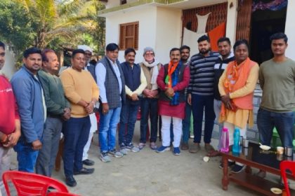 भाजपा के गांव चलो अभियान में काशी क्षेत्र अध्यक्ष ने गौर गांव के बूथ पर किया 24 घंटे प्रवास