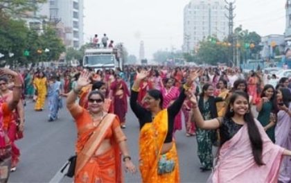 कोटा में रविवार को साडी वॉकथॉन