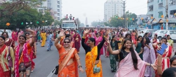 कोटा में रविवार को साडी वॉकथॉन