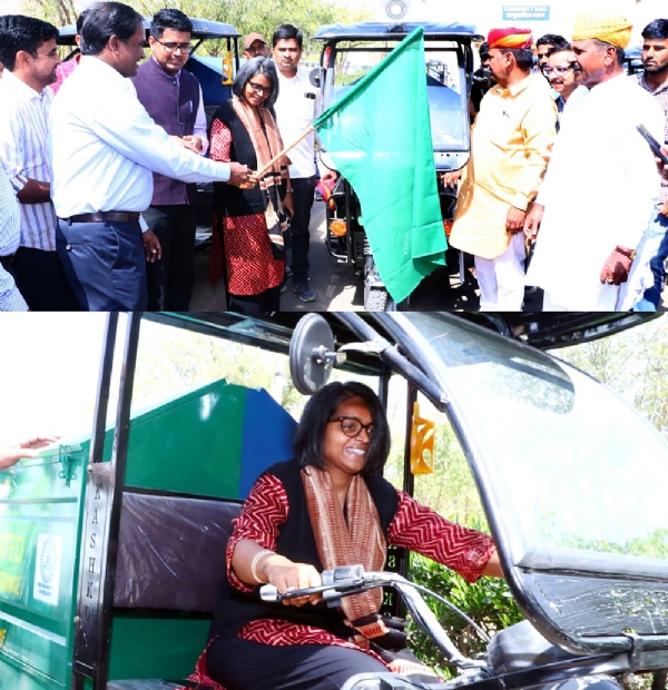 गांवों में ई-टिपर के माध्यम से होगा कचरा संग्रहण, एनएलसी इंडिया लिमिटेड ने 50 लाख की राशि से उपलब्ध करवाए गए ई टिपर