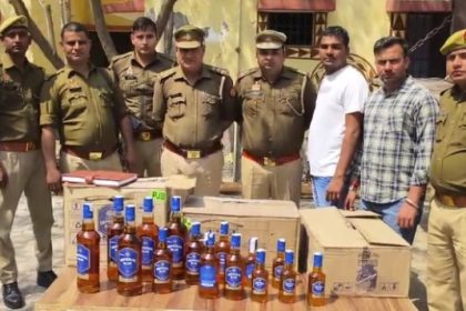 मथुरा : कोसीकलां पुलिस ने ट्रक से जब्त की 35 लाख की अंग्रेजी शराब, चालक-क्लीनर फरार