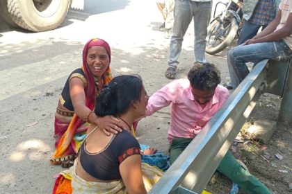 हाइवे पर लगा भीषण जाम, बीमार बच्ची की मौत